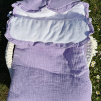 Nid d’ange gaz de coton {Broderie}