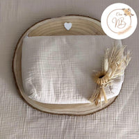 Trousse de toilette gaz de coton {Broderie}