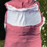 Nid d’ange gaz de coton {Broderie}