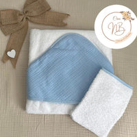 Cape de bain gaz de coton {Broderie}