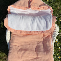 Nid d’ange gaz de coton {Broderie}