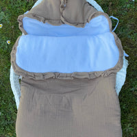 Nid d’ange gaz de coton {Broderie}