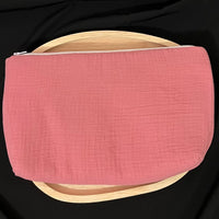 Trousse de toilette gaz de coton {Broderie}