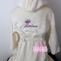 Peignoir polaire enfant {Broderie}