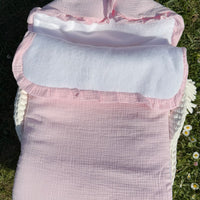 Nid d’ange gaz de coton {Broderie}