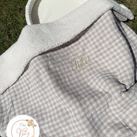 Plaid collection gold / Intérieur Sherpa {Broderie}