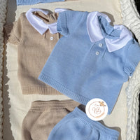 Tenue tricot col claudine