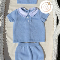 Tenue tricot col claudine