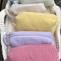 Trousse gaz de coton avec anse {Broderie}