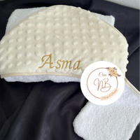 Cape de bain minky {Broderie}