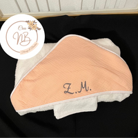 Cape de bain gaz de coton {Broderie}