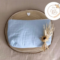 Trousse de toilette gaz de coton {Broderie}