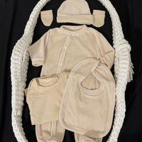 Ensemble tenue 5 pièces velours {Broderie}