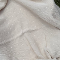 Plaid maille effet plumetis