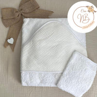 Cape de bain gaz de coton {Broderie}