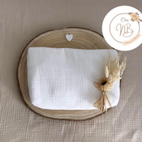 Trousse de toilette gaz de coton {Broderie}
