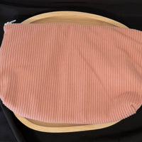 Trousse de toilette velours côtelés {Broderie}