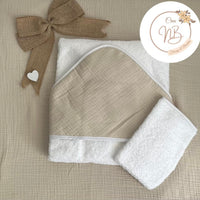 Cape de bain gaz de coton {Broderie}