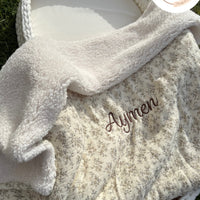 Plaid collection gold / Intérieur Sherpa {Confection 1 MOIS / 1 MOIS ET DEMI}