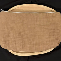 Trousse de toilette gaz de coton {Broderie}