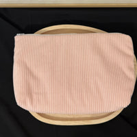 Trousse de toilette velours côtelés {Broderie}