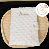 Protège carnet de santé minky {Broderie}