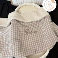 Plaid collection gold / Intérieur Sherpa {Broderie} Confection 1 MOIS