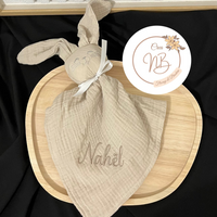 Doudou gaz de coton {Broderie}