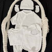 Ensemble tenue 5 pièces velours {Broderie}