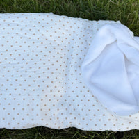 Plaid gaz de coton {Broderie}