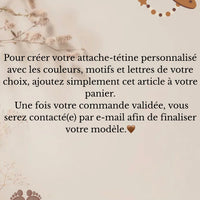 Créez votre attache tétine