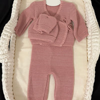 Ensemble en maille {Broderie}