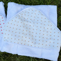 Cape de bain gaz de coton {Broderie}