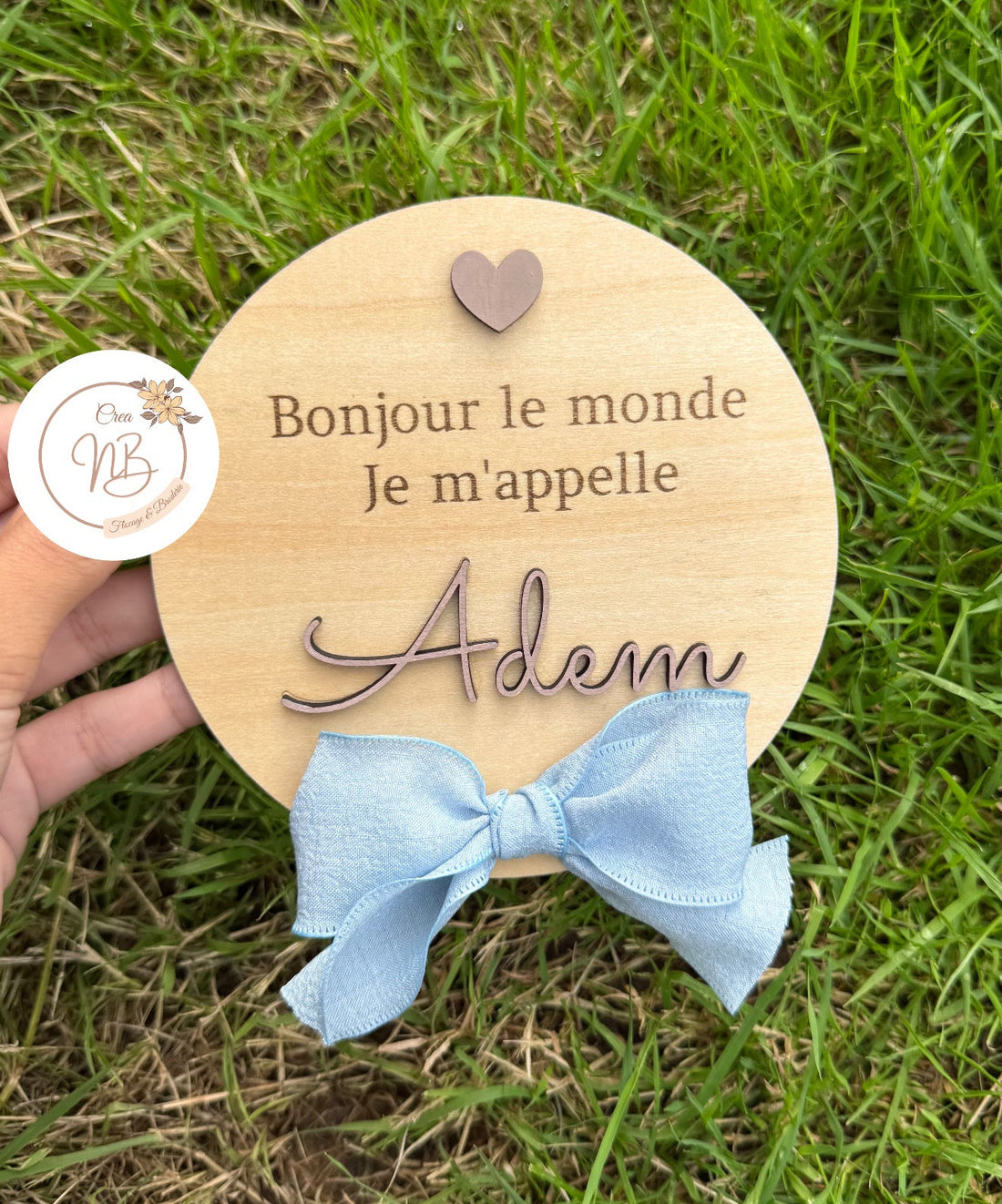 Plaque naissance bienvenue