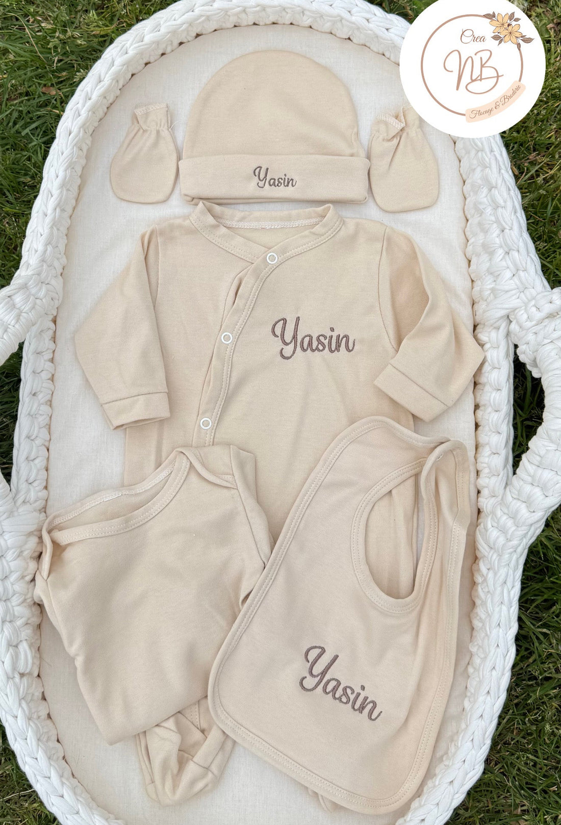 Ensemble tenue 5 pièces coton
