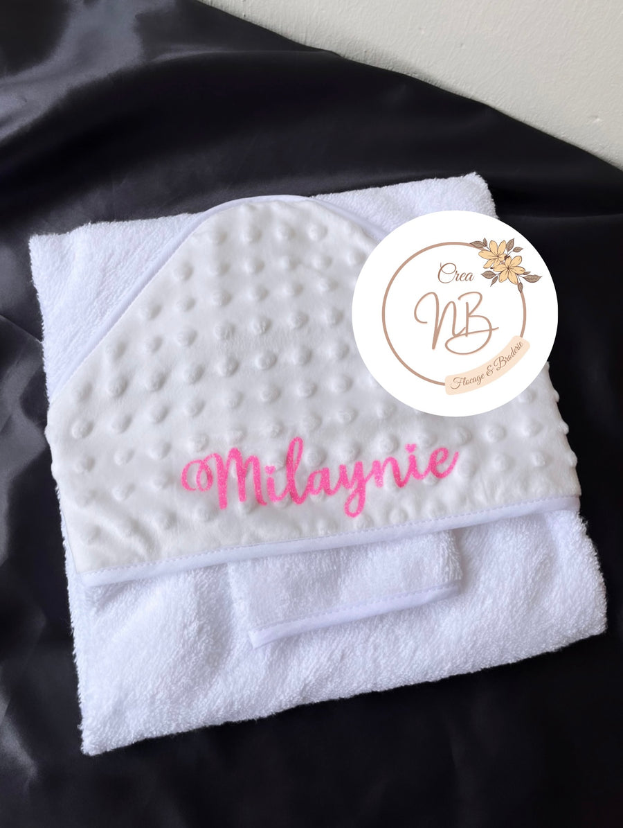 Cape de bain minky {Flocage}