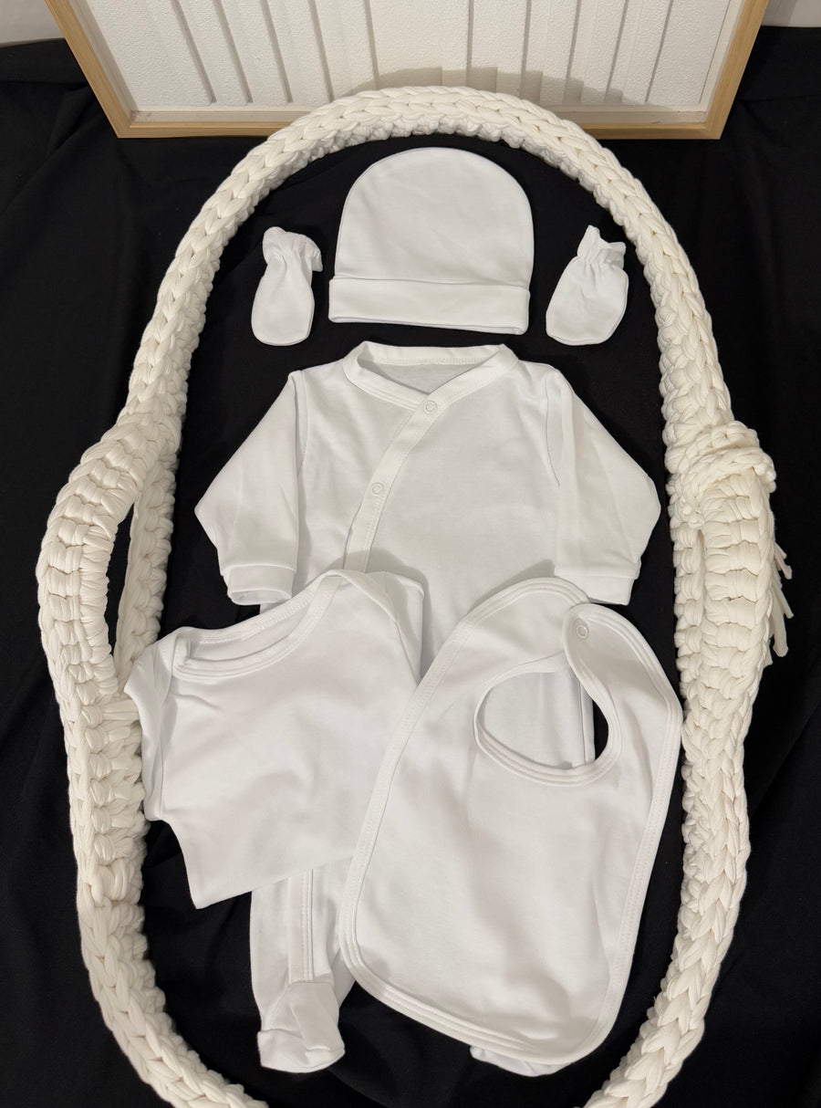 Ensemble tenue 5 pièces coton {Flocage}