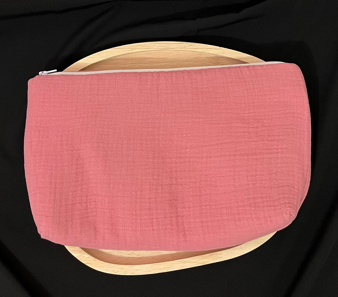 Trousse de toilette gaz de coton {Broderie}