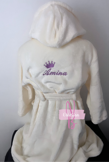 Peignoir polaire enfant {Broderie}