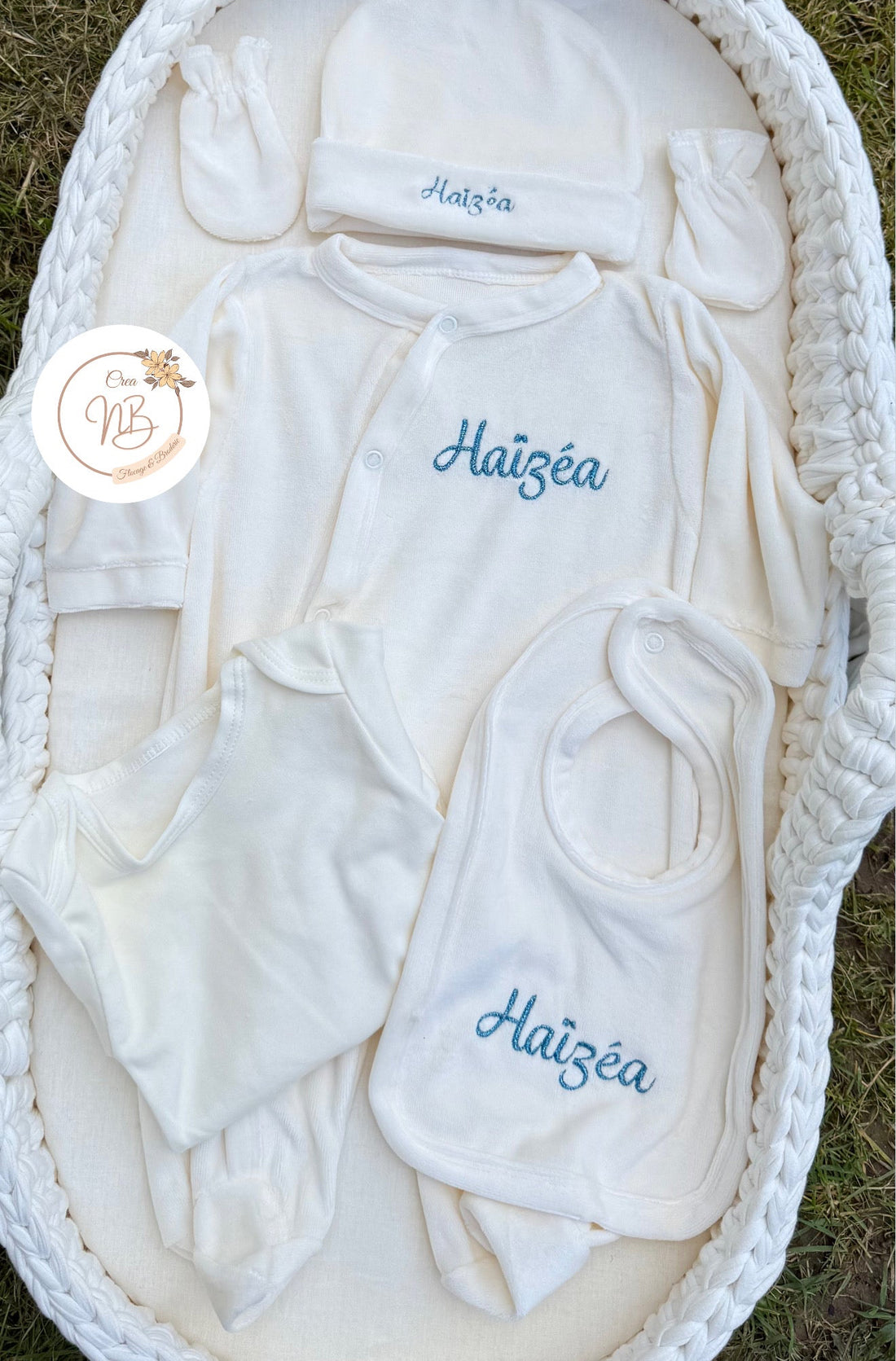 Ensemble tenue 5 pièces velours