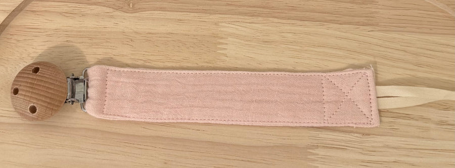 Attache tétine tissu {Broderie}