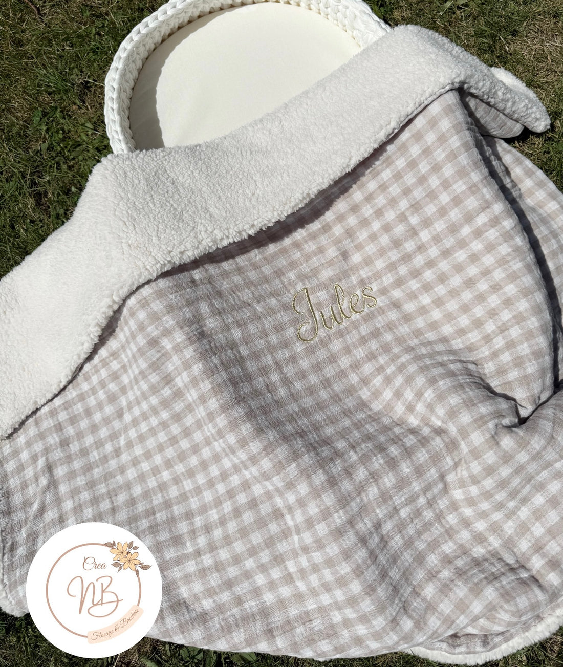 Plaid collection gold / Intérieur Sherpa {Broderie}