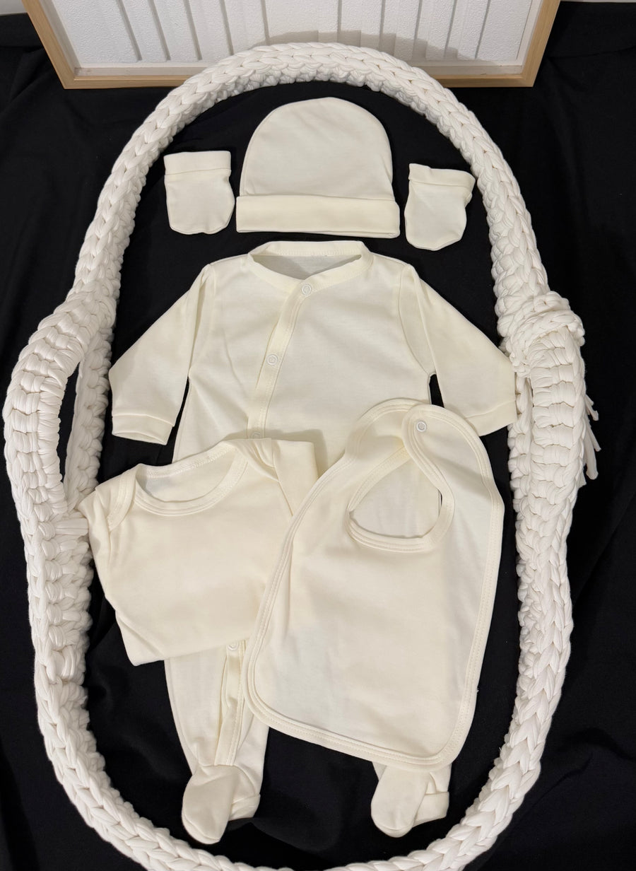 Ensemble tenue 5 pièces coton {Flocage}
