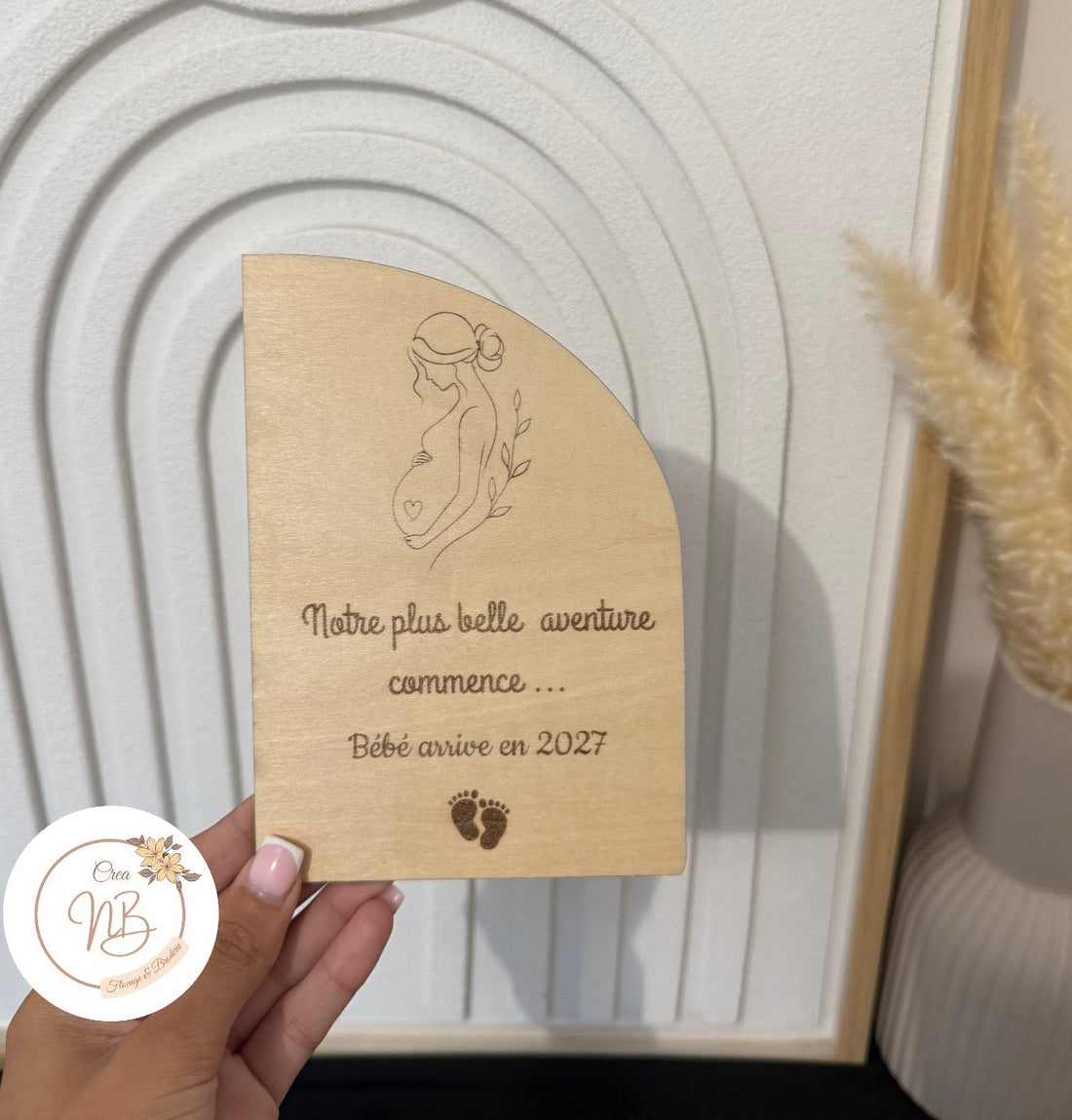 Plaque annonce de grossesse