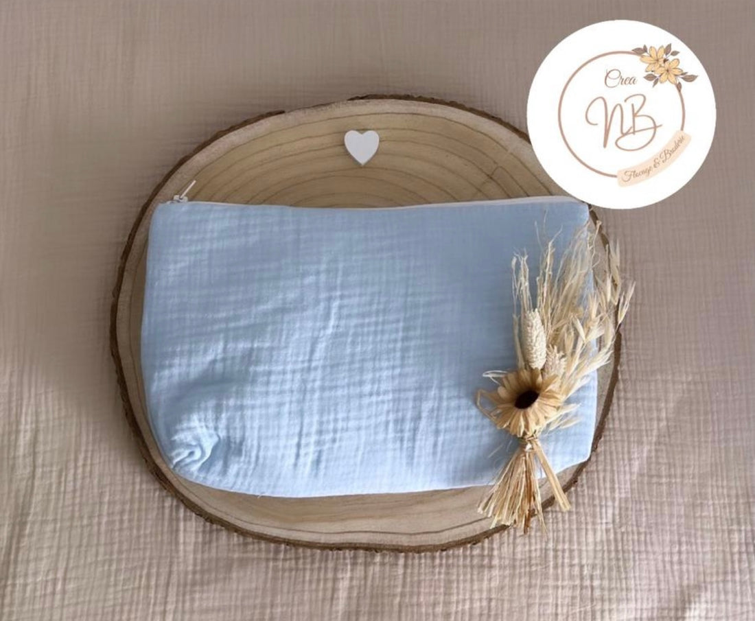Trousse de toilette gaz de coton {Flocage}