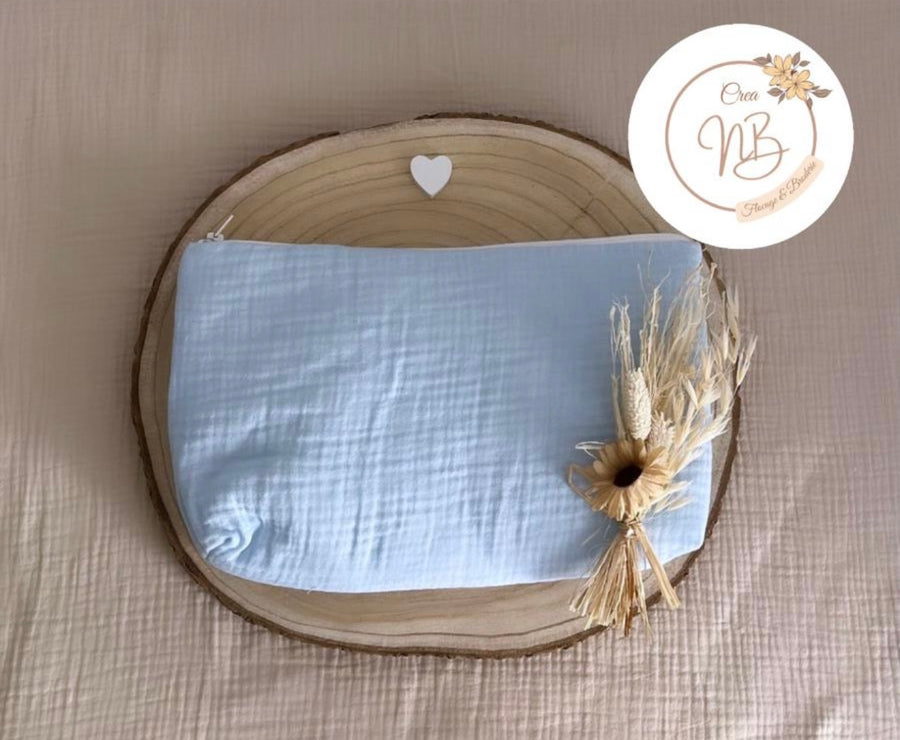 Trousse de toilette gaz de coton {Flocage}