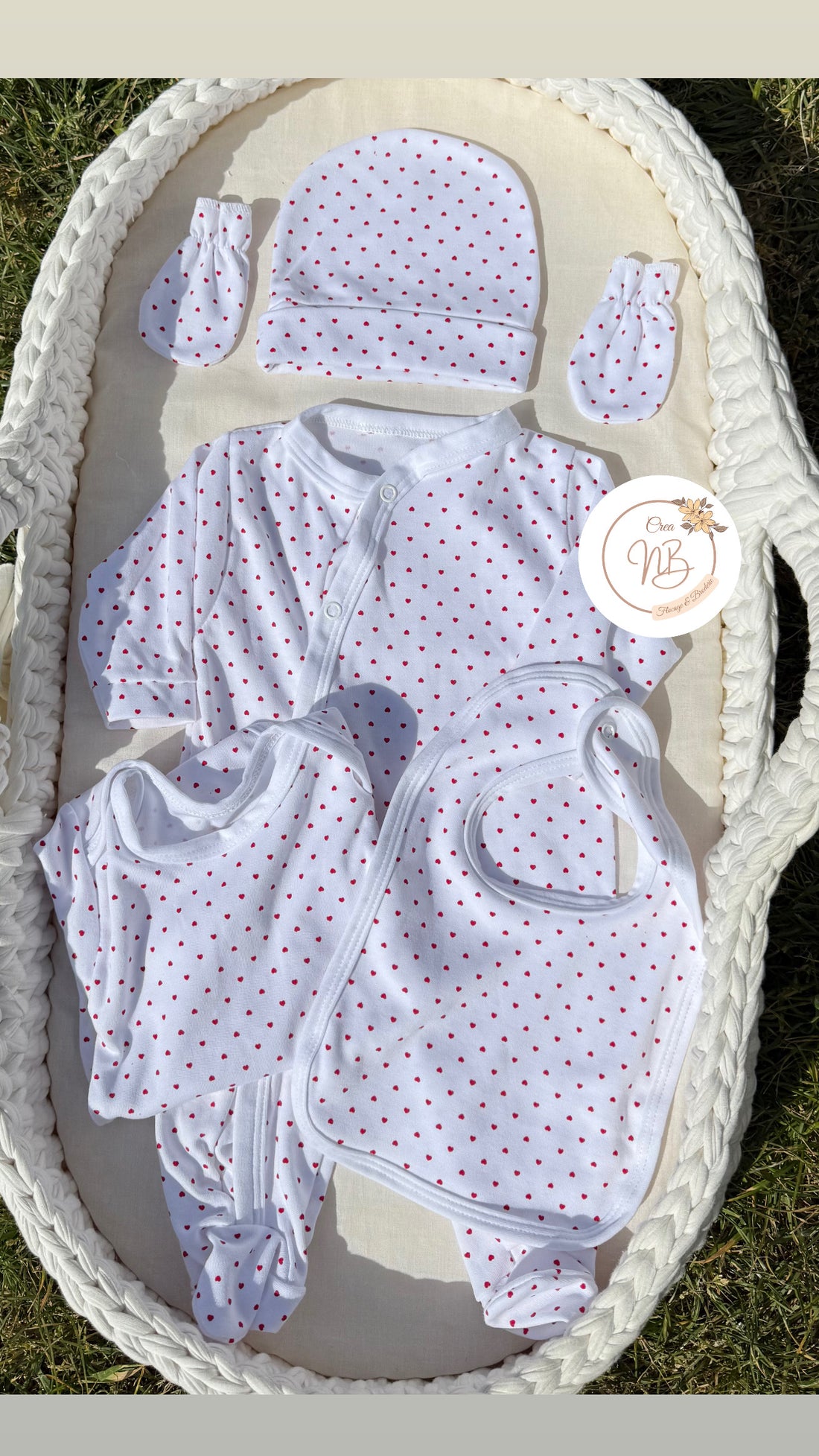 Ensemble tenue 5 pièces coton