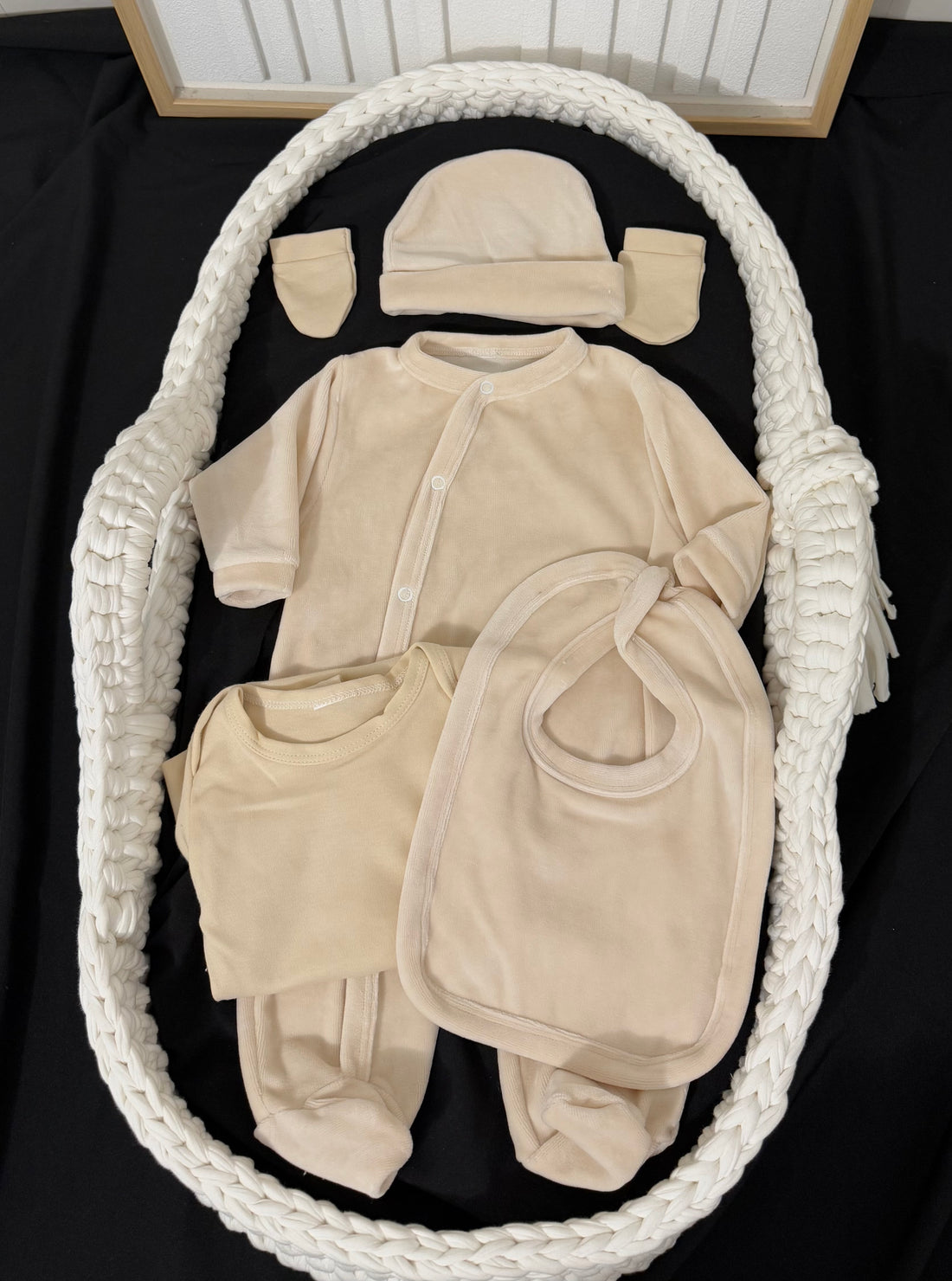 Ensemble tenue 5 pièces velours {Flocage}