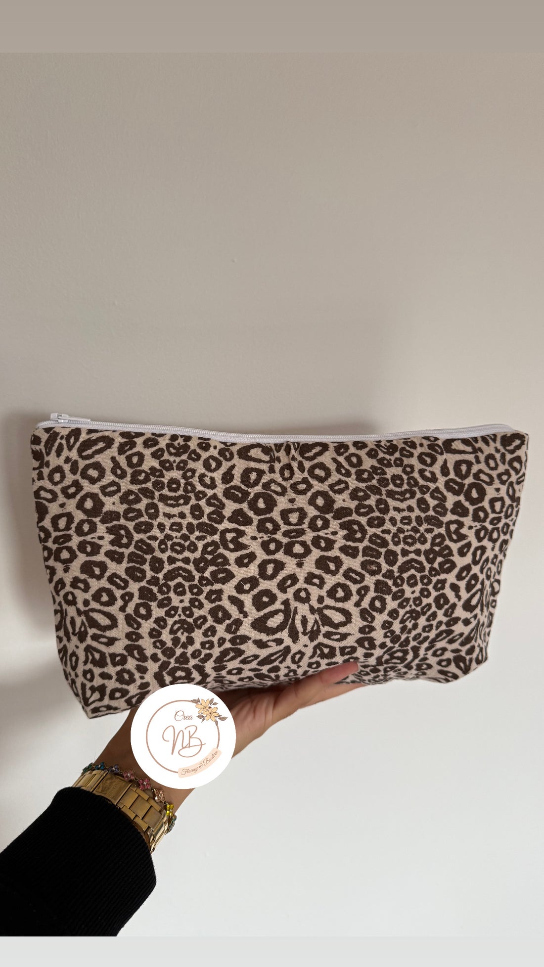 Trousse de toilette gaz de coton {Broderie}