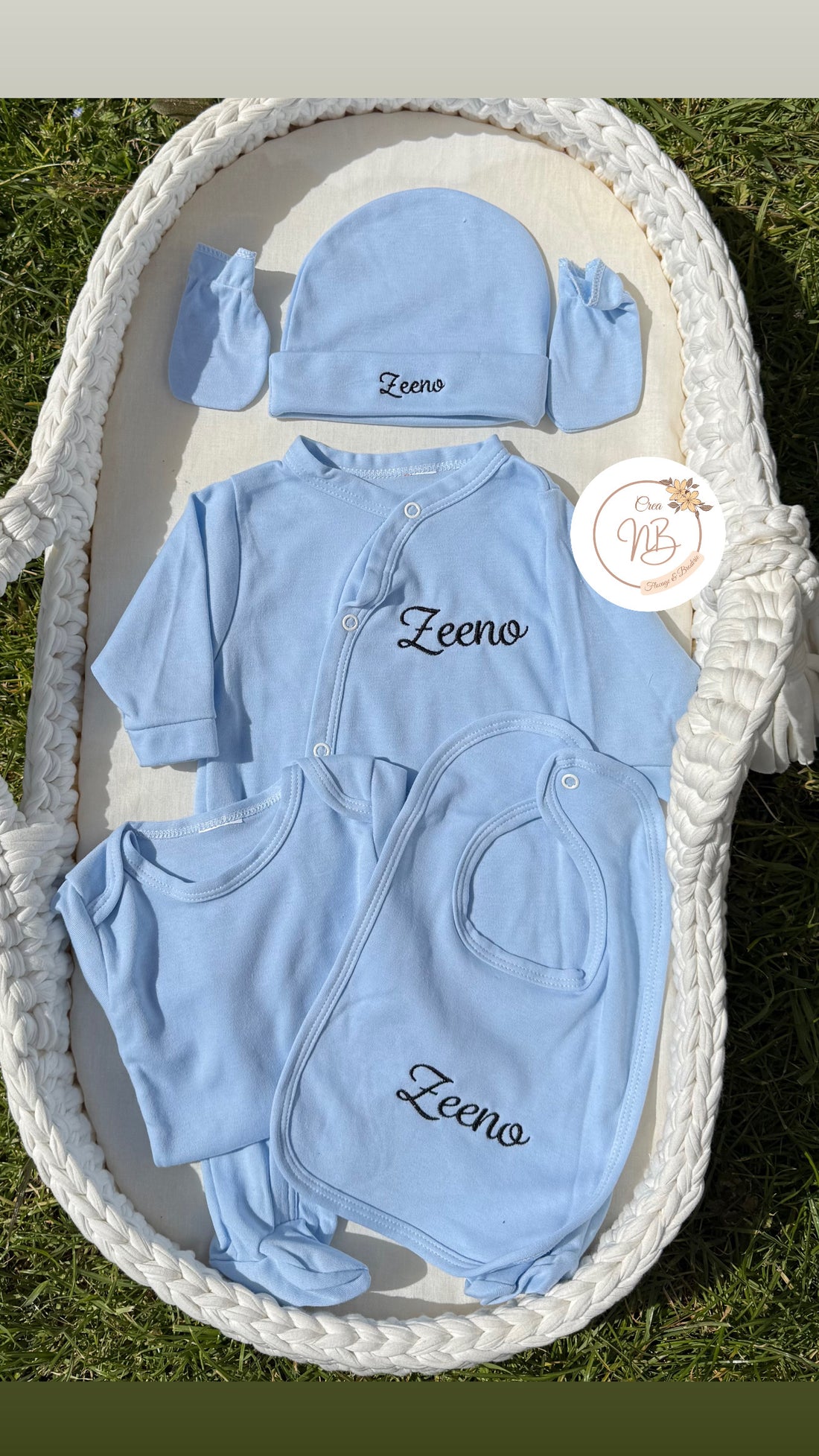 Ensemble tenue 5 pièces coton